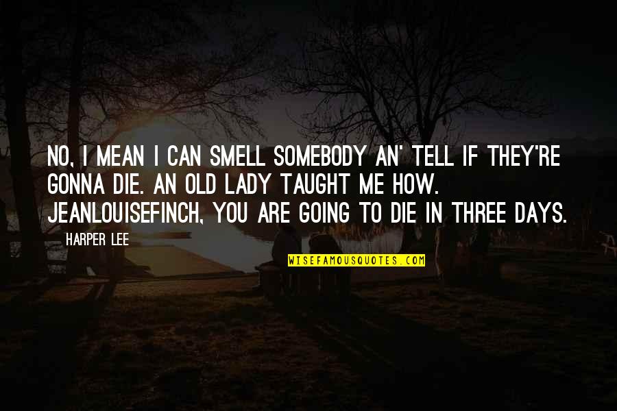 Gonna Be Somebody Quotes By Harper Lee: No, I mean I can smell somebody an' Gonna Be Somebody Quotes By Harper Lee: No, I mean I can smell somebody an'