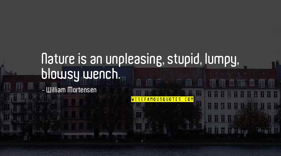 Good 7th Grade Quotes By William Mortensen: Nature is an unpleasing, stupid, lumpy, blowsy wench. Good 7th Grade Quotes By William Mortensen: Nature is an unpleasing, stupid, lumpy, blowsy wench.