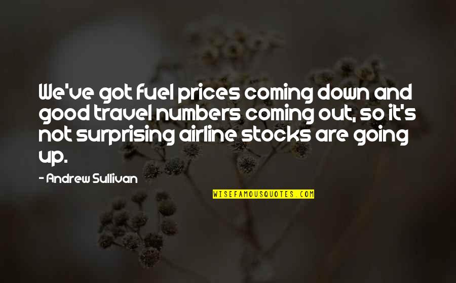 Good Airline Quotes By Andrew Sullivan: We've got fuel prices coming down and good