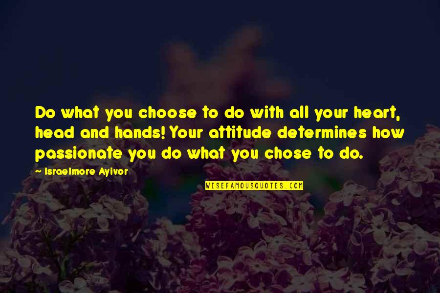 Good Attitude Quotes By Israelmore Ayivor: Do what you choose to do with all