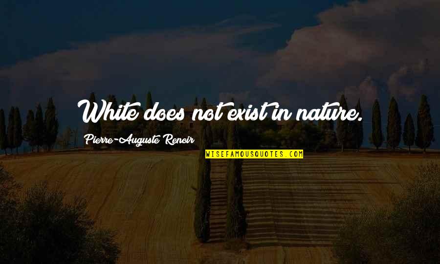 Good Boyfriend Relationship Quotes By Pierre-Auguste Renoir: White does not exist in nature.