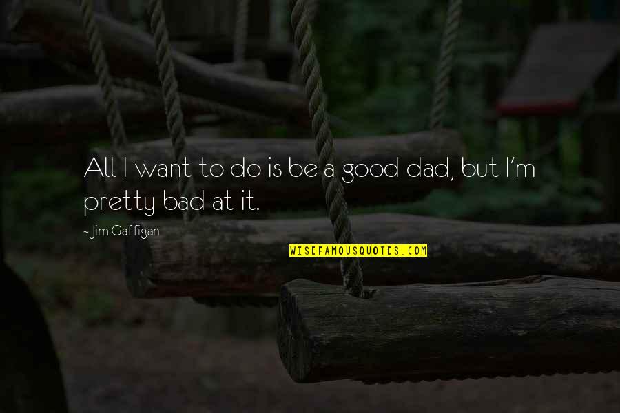 Good Dad Bad Dad Quotes By Jim Gaffigan: All I want to do is be a