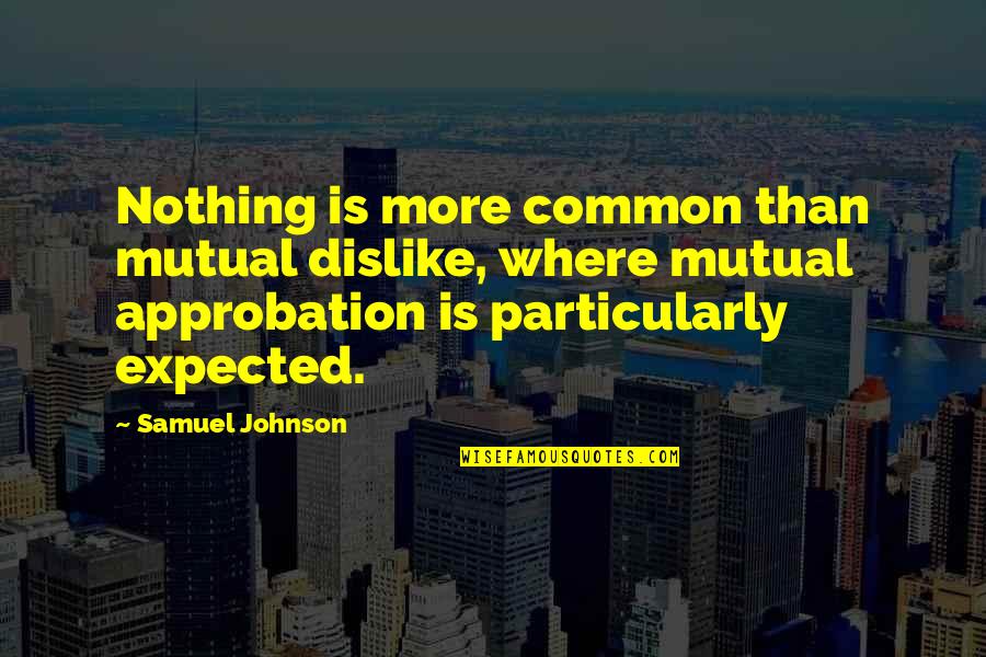 Good Day And Night Quotes By Samuel Johnson: Nothing is more common than mutual dislike, where Good Day And Night Quotes By Samuel Johnson: Nothing is more common than mutual dislike, where