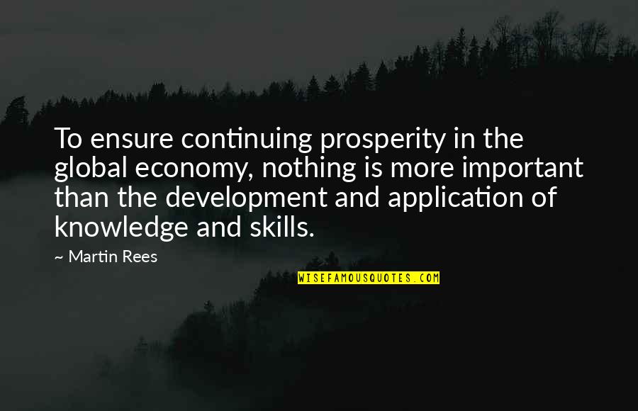 Good Examples Of Block Quotes By Martin Rees: To ensure continuing prosperity in the global economy,