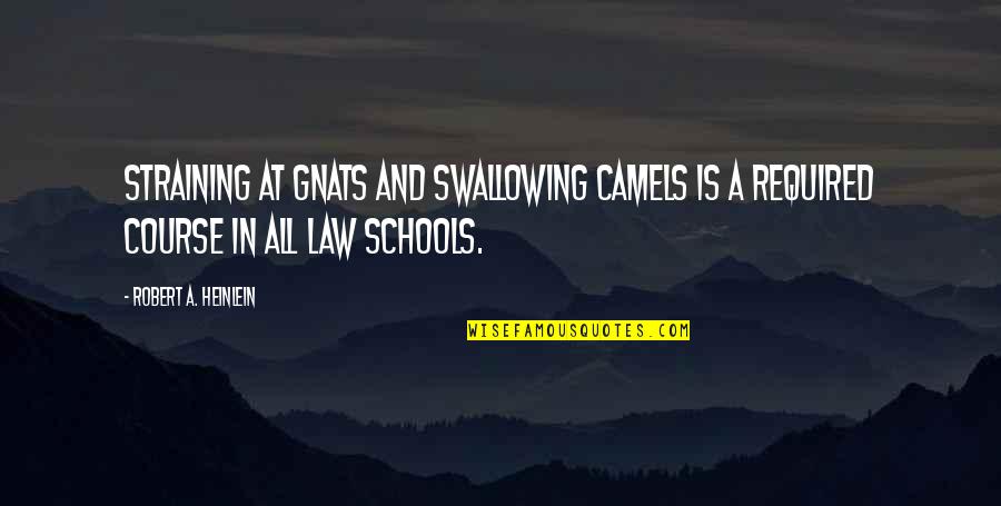 Good Future Ahead Quotes By Robert A. Heinlein: Straining at gnats and swallowing camels is a Good Future Ahead Quotes By Robert A. Heinlein: Straining at gnats and swallowing camels is a