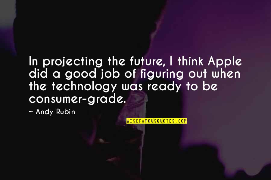 Good Future Quotes By Andy Rubin: In projecting the future, I think Apple did