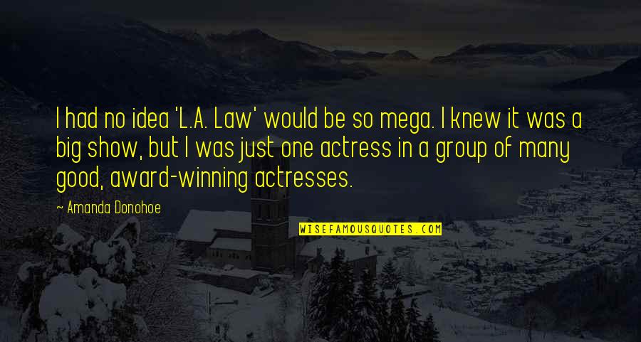 Good In Law Quotes By Amanda Donohoe: I had no idea 'L.A. Law' would be Good In Law Quotes By Amanda Donohoe: I had no idea 'L.A. Law' would be