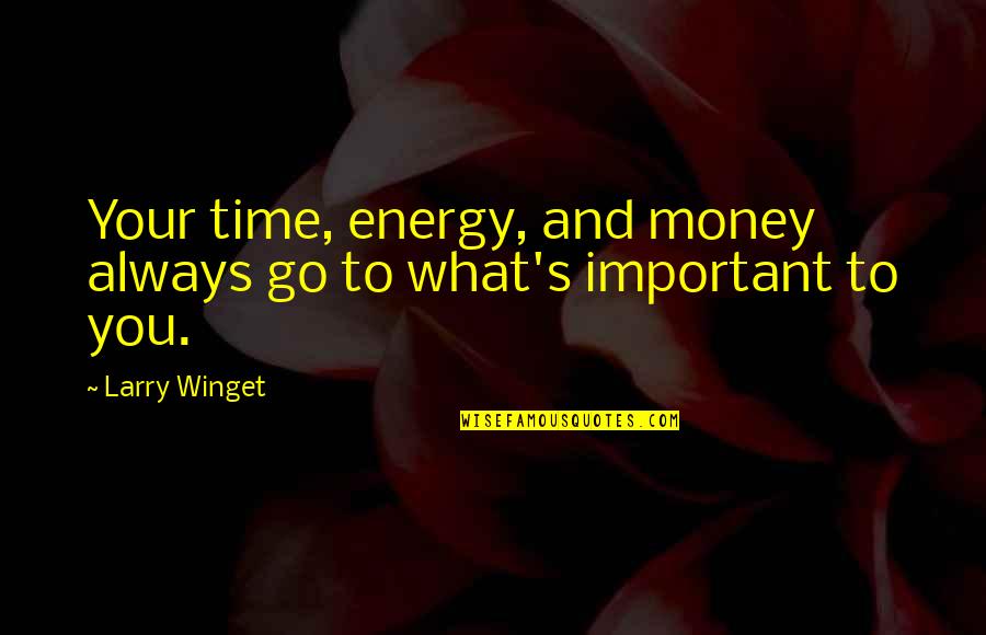 Good Korean Drama Quotes By Larry Winget: Your time, energy, and money always go to