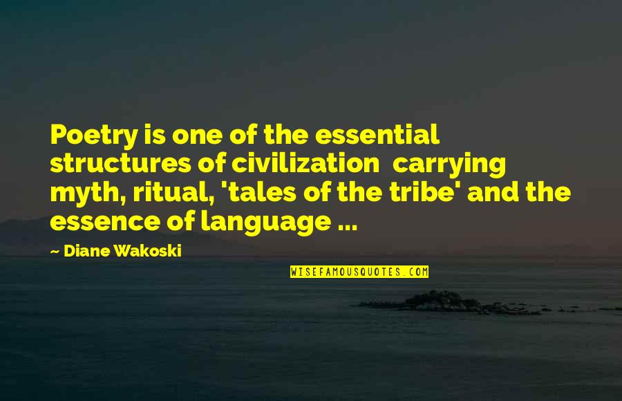 Good Monday Quotes By Diane Wakoski: Poetry is one of the essential structures of Good Monday Quotes By Diane Wakoski: Poetry is one of the essential structures of
