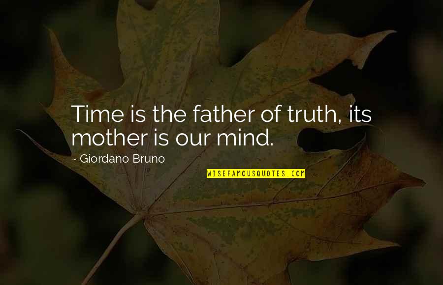 Good Morning Good Night Text Quotes By Giordano Bruno: Time is the father of truth, its mother
