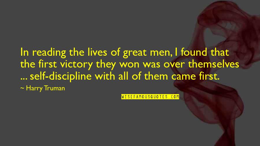 Good Morning With Hope Quotes By Harry Truman: In reading the lives of great men, I