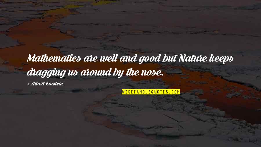 Good Nature Quotes By Albert Einstein: Mathematics are well and good but Nature keeps