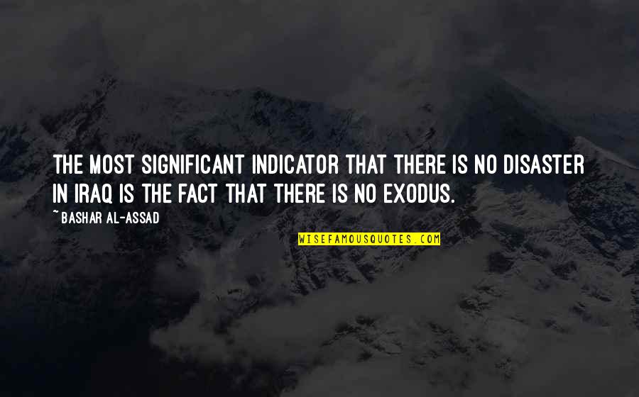 Good Night Facebook Status Quotes By Bashar Al-Assad: The most significant indicator that there is no