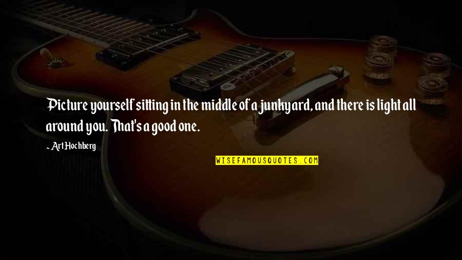 Good Picture Quotes By Art Hochberg: Picture yourself sitting in the middle of a Good Picture Quotes By Art Hochberg: Picture yourself sitting in the middle of a
