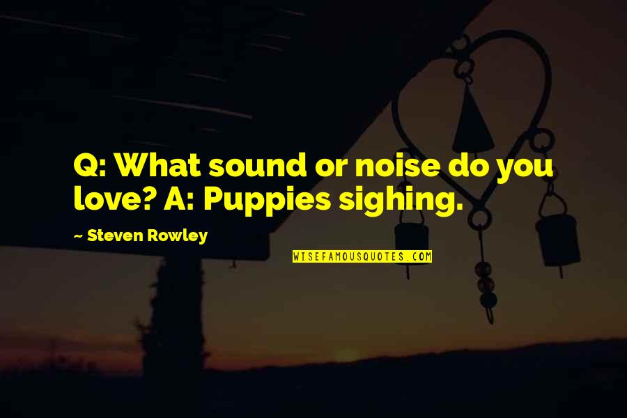Good Raksha Bandhan Quotes By Steven Rowley: Q: What sound or noise do you love? Good Raksha Bandhan Quotes By Steven Rowley: Q: What sound or noise do you love?