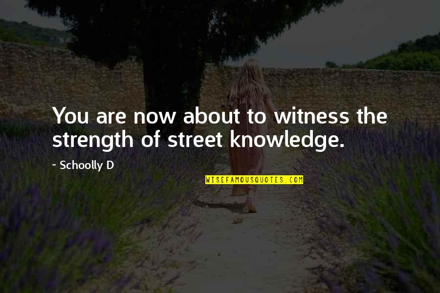 Good Reads Want Quotes By Schoolly D: You are now about to witness the strength