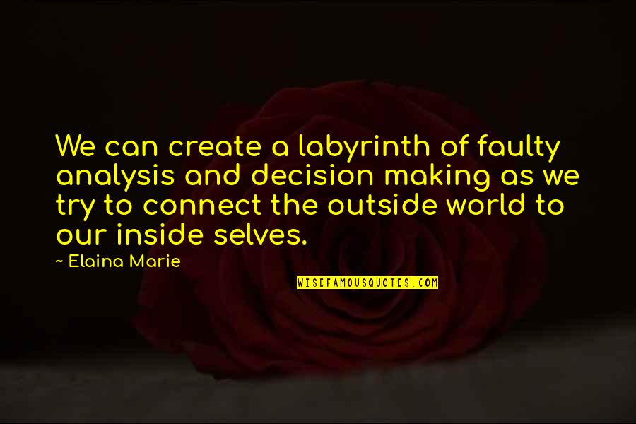 Good Sailing Quotes By Elaina Marie: We can create a labyrinth of faulty analysis Good Sailing Quotes By Elaina Marie: We can create a labyrinth of faulty analysis