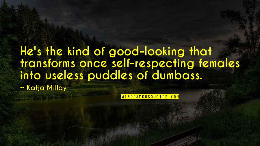 Good Self Quotes By Katja Millay: He's the kind of good-looking that transforms once Good Self Quotes By Katja Millay: He's the kind of good-looking that transforms once
