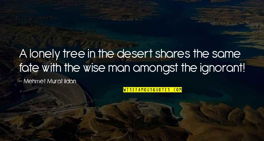 Good Stationery Quotes By Mehmet Murat Ildan: A lonely tree in the desert shares the Good Stationery Quotes By Mehmet Murat Ildan: A lonely tree in the desert shares the