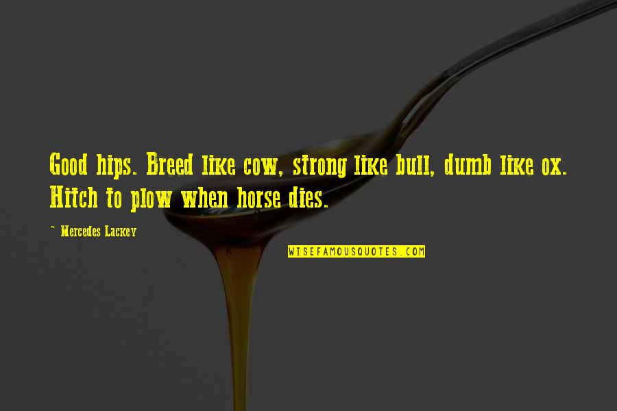 Good Strong Quotes By Mercedes Lackey: Good hips. Breed like cow, strong like bull, Good Strong Quotes By Mercedes Lackey: Good hips. Breed like cow, strong like bull,