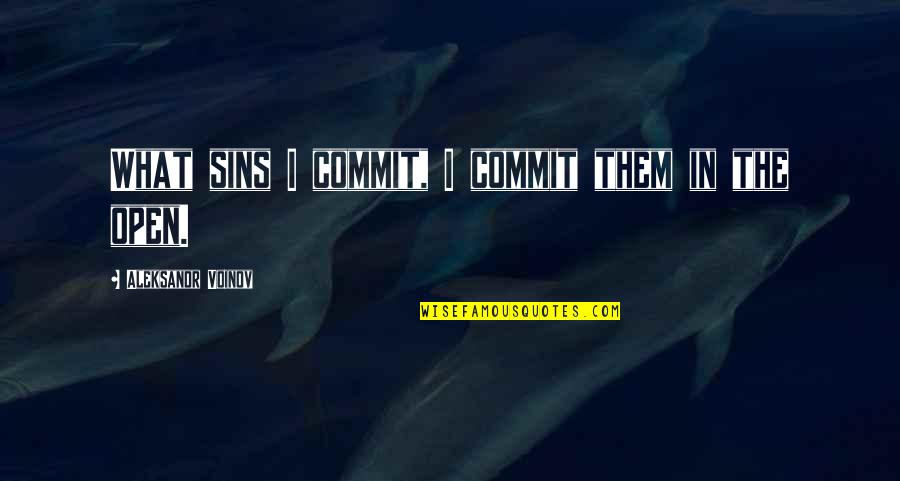 Good Teammate Quotes By Aleksandr Voinov: What sins I commit, I commit them in