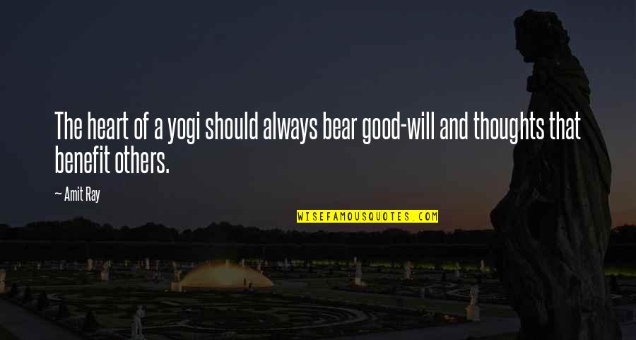 Good Thoughts N Quotes By Amit Ray: The heart of a yogi should always bear