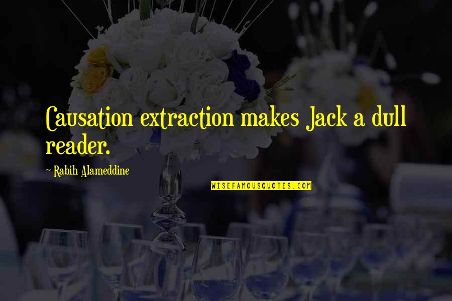 Good Turning To Bad Quotes By Rabih Alameddine: Causation extraction makes Jack a dull reader. Good Turning To Bad Quotes By Rabih Alameddine: Causation extraction makes Jack a dull reader.