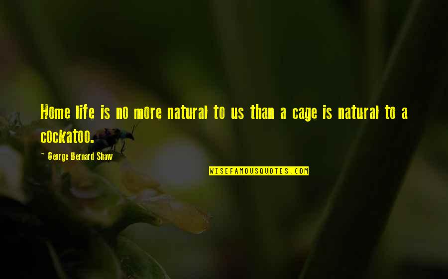 Good Vice Versa Quotes By George Bernard Shaw: Home life is no more natural to us