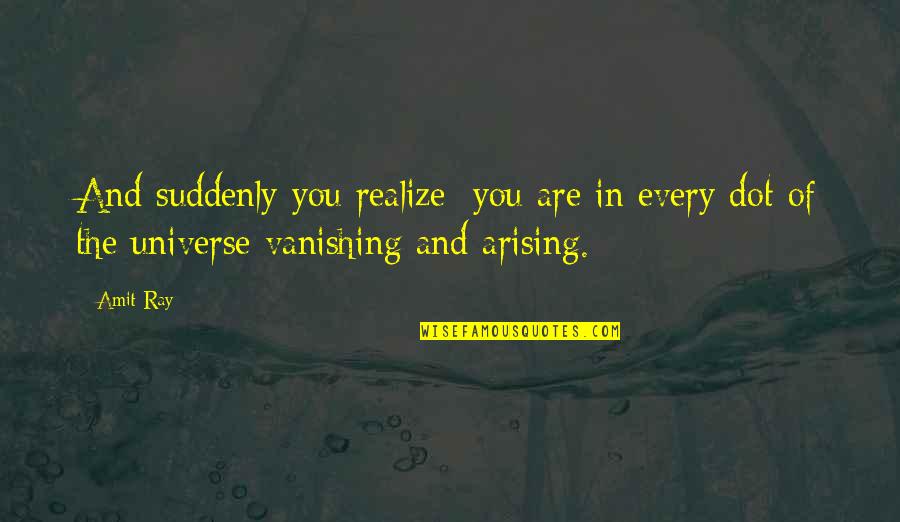 Good Workout Quotes By Amit Ray: And suddenly you realize: you are in every