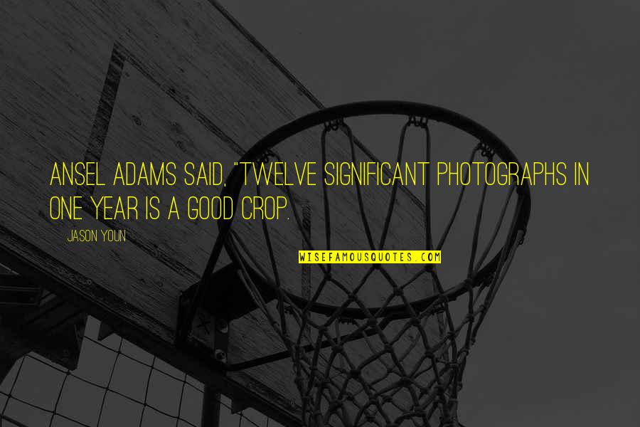 Good Year Quotes By Jason Youn: Ansel Adams said, "Twelve significant photographs in one
