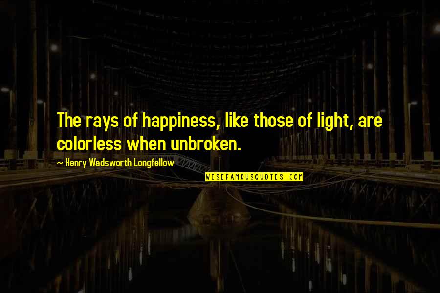 Goodbye In Her Eyes Quotes By Henry Wadsworth Longfellow: The rays of happiness, like those of light, Goodbye In Her Eyes Quotes By Henry Wadsworth Longfellow: The rays of happiness, like those of light,