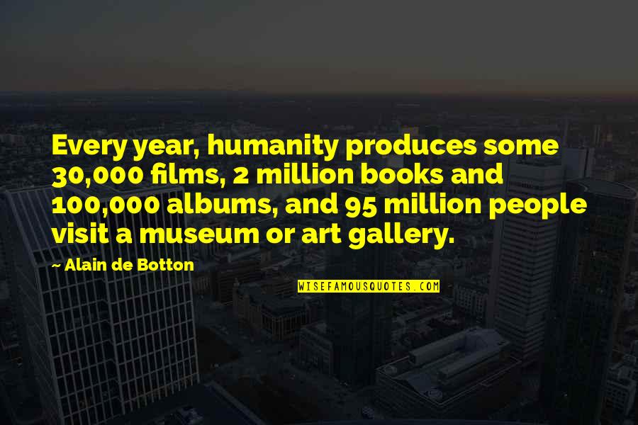 Goodbye Music Quotes By Alain De Botton: Every year, humanity produces some 30,000 films, 2 Goodbye Music Quotes By Alain De Botton: Every year, humanity produces some 30,000 films, 2