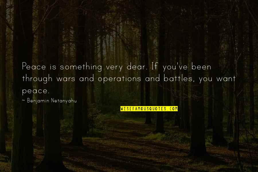 Goodbye Thank You Work Quotes By Benjamin Netanyahu: Peace is something very dear. If you've been Goodbye Thank You Work Quotes By Benjamin Netanyahu: Peace is something very dear. If you've been