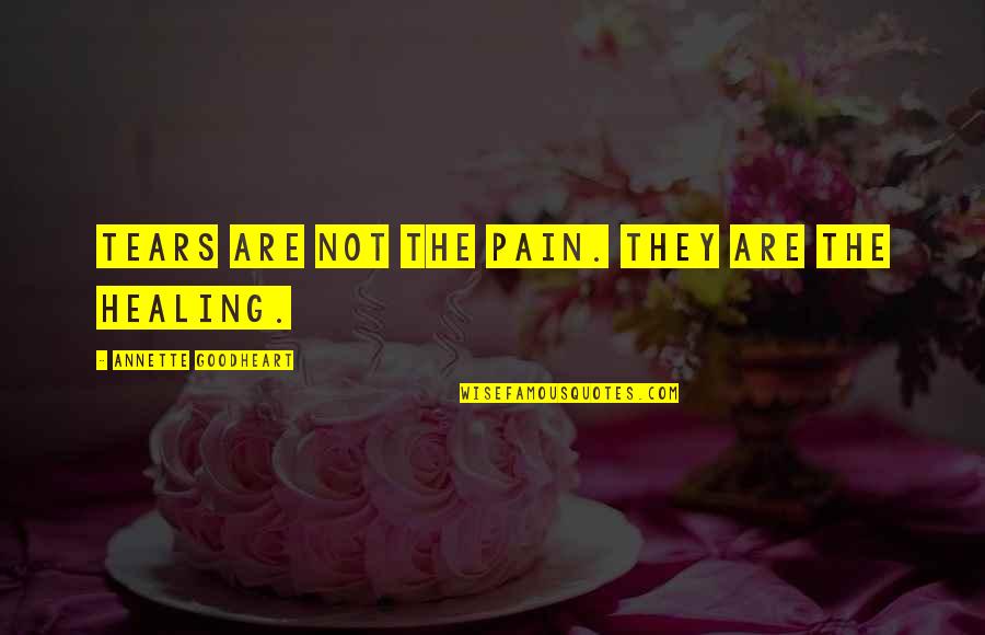 Goodheart Quotes By Annette Goodheart: Tears are not the pain. They are the