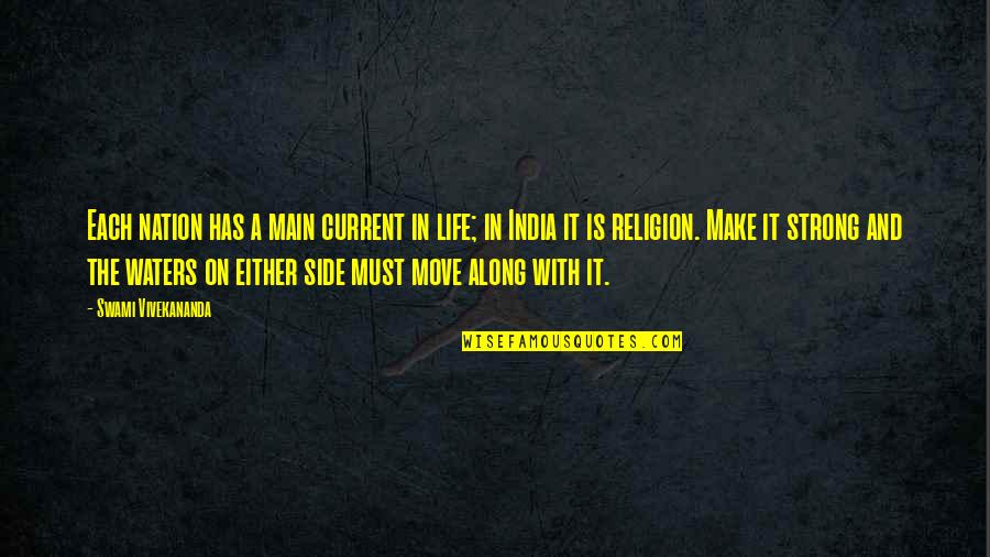 Goodoffer Quotes By Swami Vivekananda: Each nation has a main current in life; Goodoffer Quotes By Swami Vivekananda: Each nation has a main current in life;
