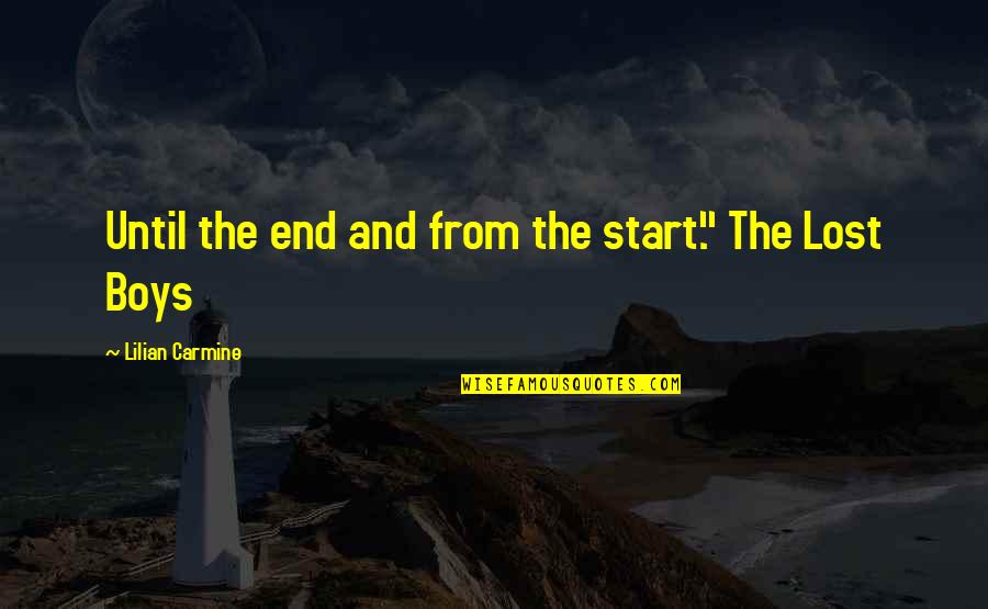Google Images Tumblr Quotes By Lilian Carmine: Until the end and from the start." The