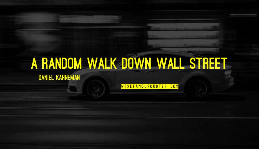 Goose Bumping Quotes By Daniel Kahneman: A Random Walk Down Wall Street