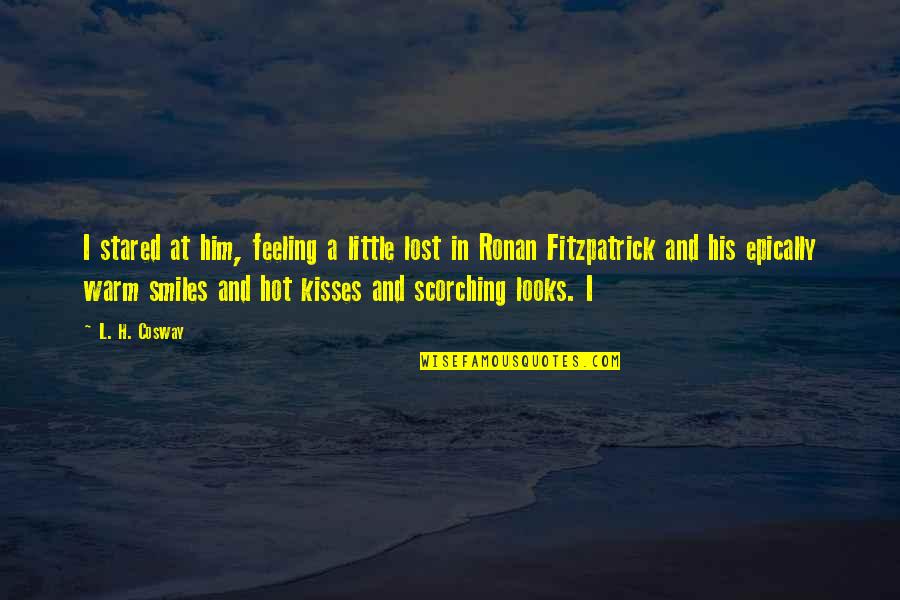 Gopi Krishna Kundalini Quotes By L. H. Cosway: I stared at him, feeling a little lost Gopi Krishna Kundalini Quotes By L. H. Cosway: I stared at him, feeling a little lost