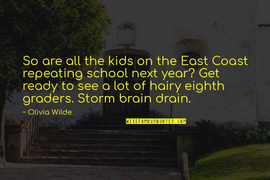 Gopi Nair Quotes By Olivia Wilde: So are all the kids on the East Gopi Nair Quotes By Olivia Wilde: So are all the kids on the East