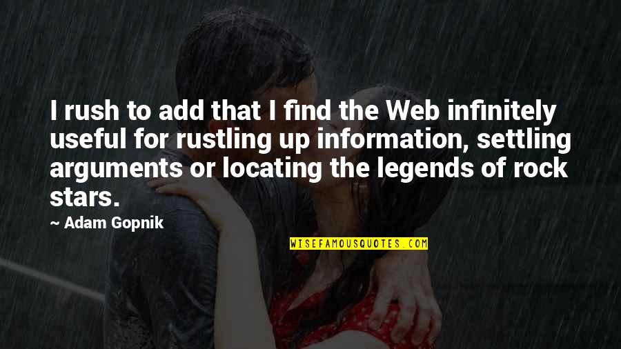 Gopnik Quotes By Adam Gopnik: I rush to add that I find the