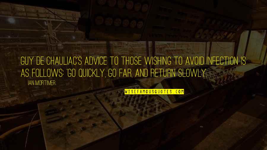 Gordan Lachance Quotes By Ian Mortimer: Guy de Chauliac's advice to those wishing to Gordan Lachance Quotes By Ian Mortimer: Guy de Chauliac's advice to those wishing to