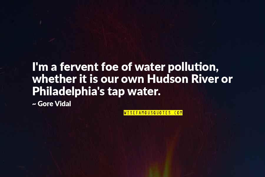 Gore Quotes By Gore Vidal: I'm a fervent foe of water pollution, whether