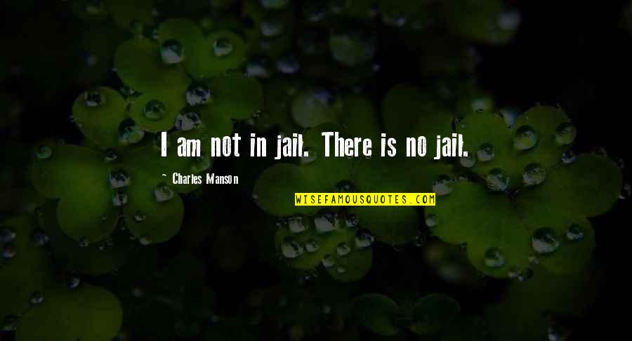 Gorgeous One Legged Quotes By Charles Manson: I am not in jail. There is no