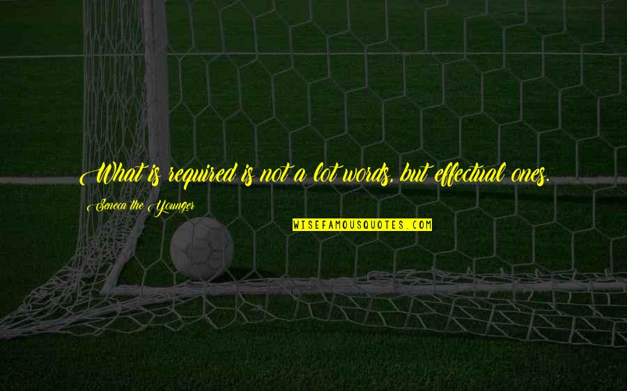 Gossamer Quotes By Seneca The Younger: What is required is not a lot words, Gossamer Quotes By Seneca The Younger: What is required is not a lot words,