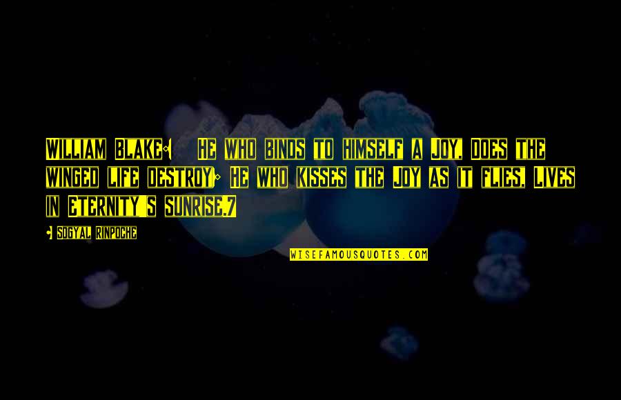 Gostevoj Quotes By Sogyal Rinpoche: William Blake: He who binds to himself a Gostevoj Quotes By Sogyal Rinpoche: William Blake: He who binds to himself a