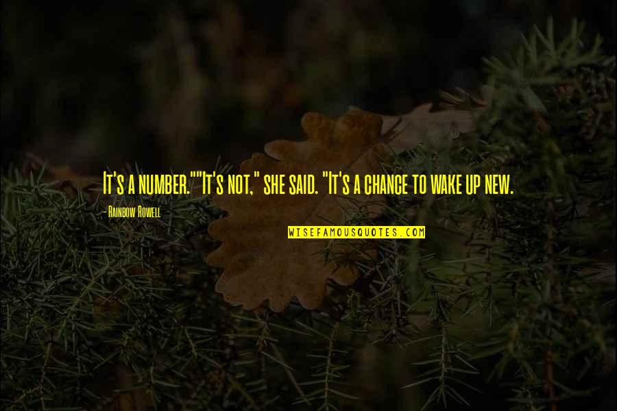 Got Rid Of My Tv Quotes By Rainbow Rowell: It's a number.""It's not," she said. "It's a