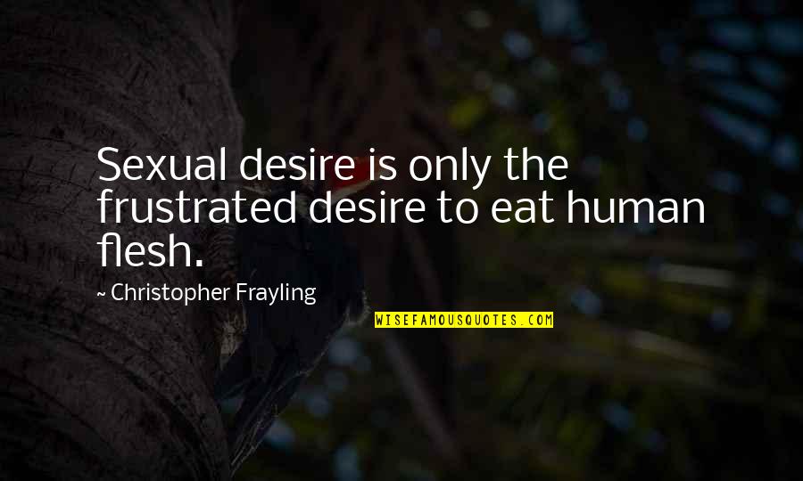 Gothic Literature Quotes By Christopher Frayling: Sexual desire is only the frustrated desire to