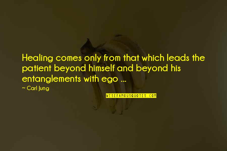 Gotta Let Go Quotes By Carl Jung: Healing comes only from that which leads the
