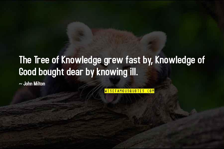 Gotta Work Quotes By John Milton: The Tree of Knowledge grew fast by, Knowledge
