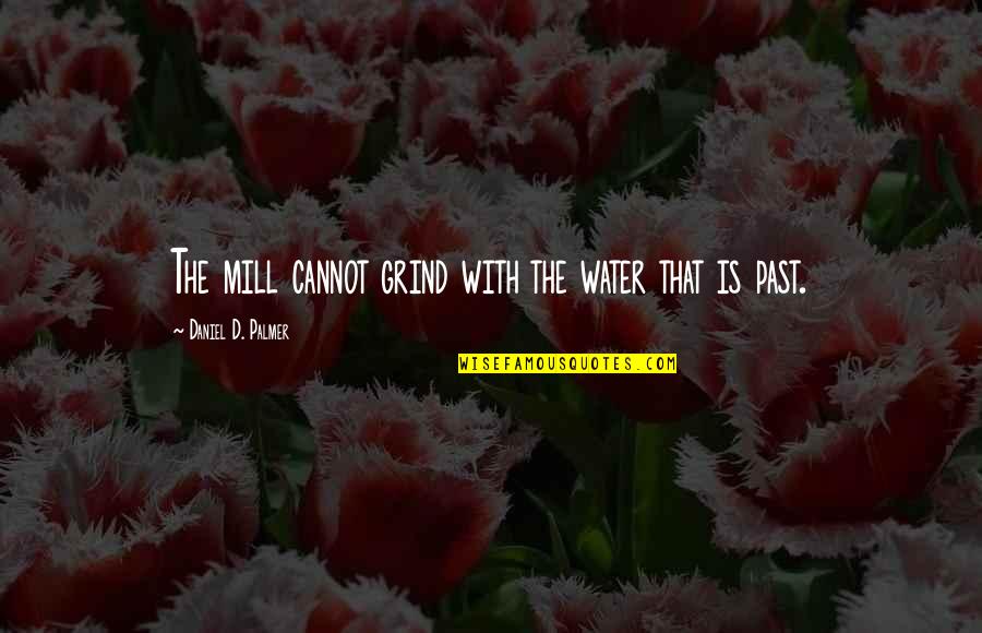 Gottfried Boehm Quotes By Daniel D. Palmer: The mill cannot grind with the water that Gottfried Boehm Quotes By Daniel D. Palmer: The mill cannot grind with the water that